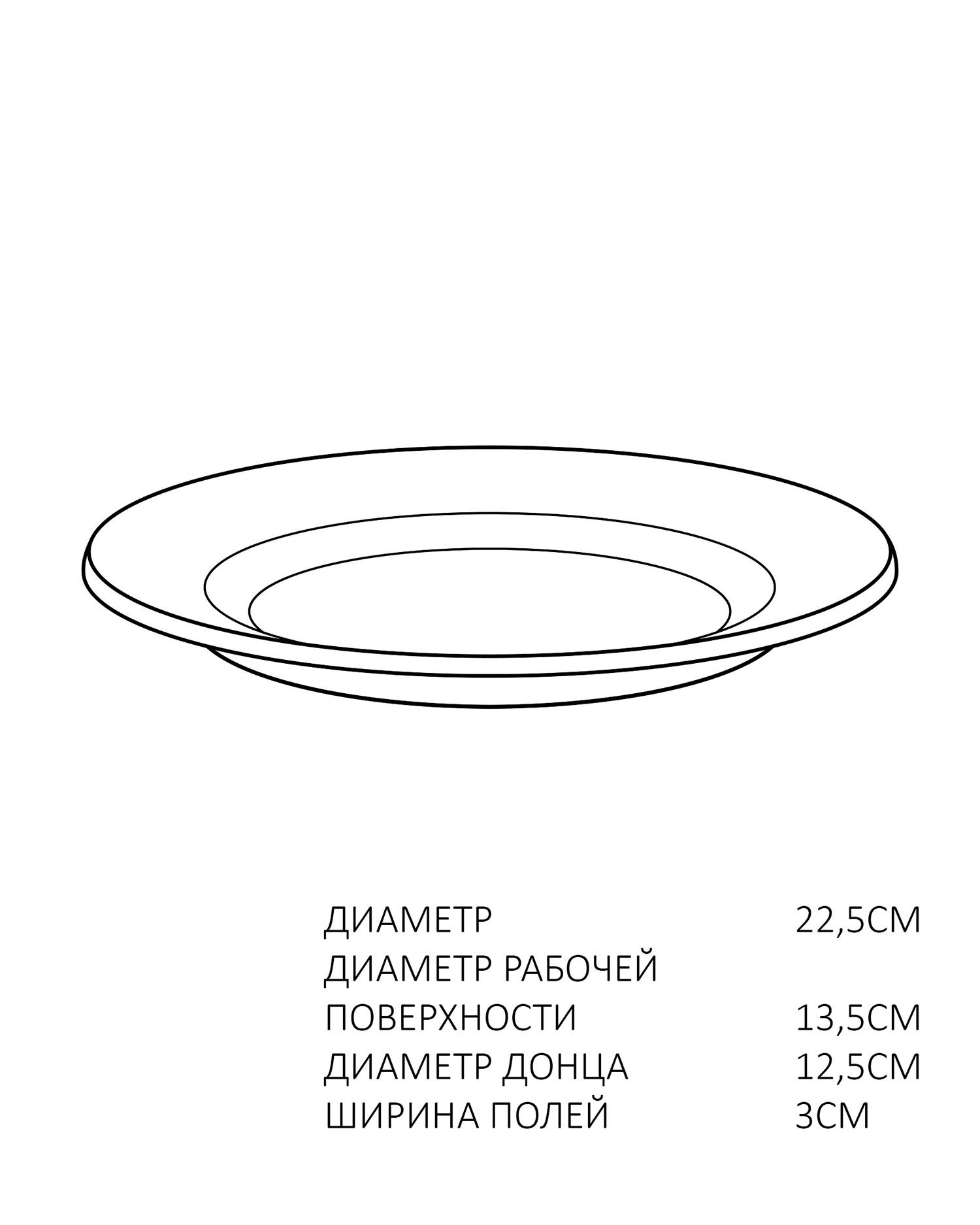 тарелка подстановочная